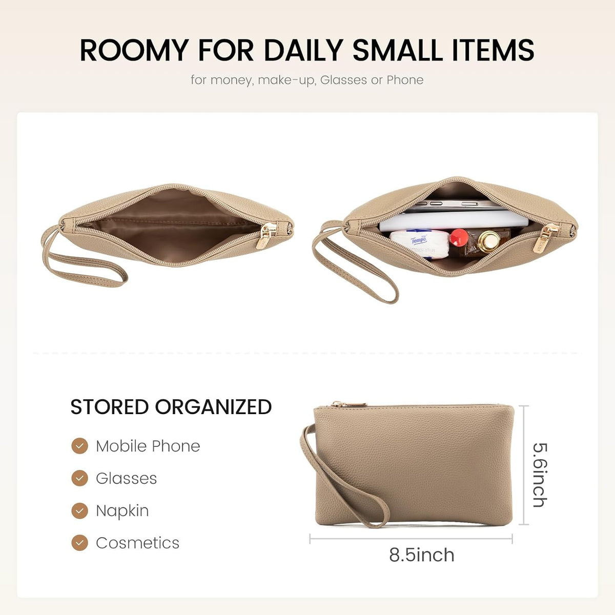 15.6 Inch LOVEVOOK Laptop Tote for Women - Faux Leather Laptop Bag with Clutch, Large Capacity Office Purse Computer