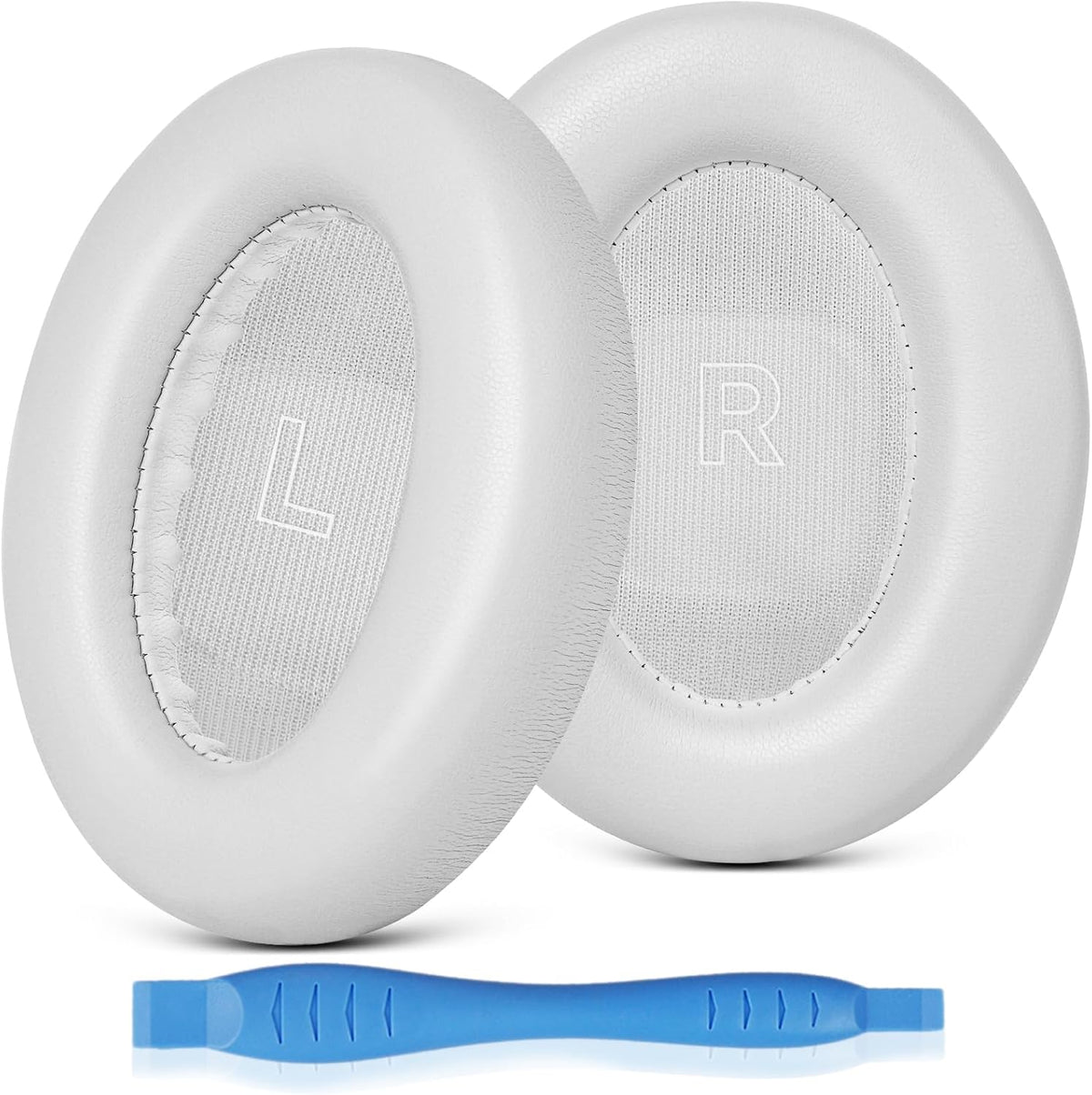 GEVO Earpads Replacement for Bose QuietComfort Ultra (QC Ultra), Ear Pads Cushions Replacement with Protein Leather and Memory Foam,White Smoke