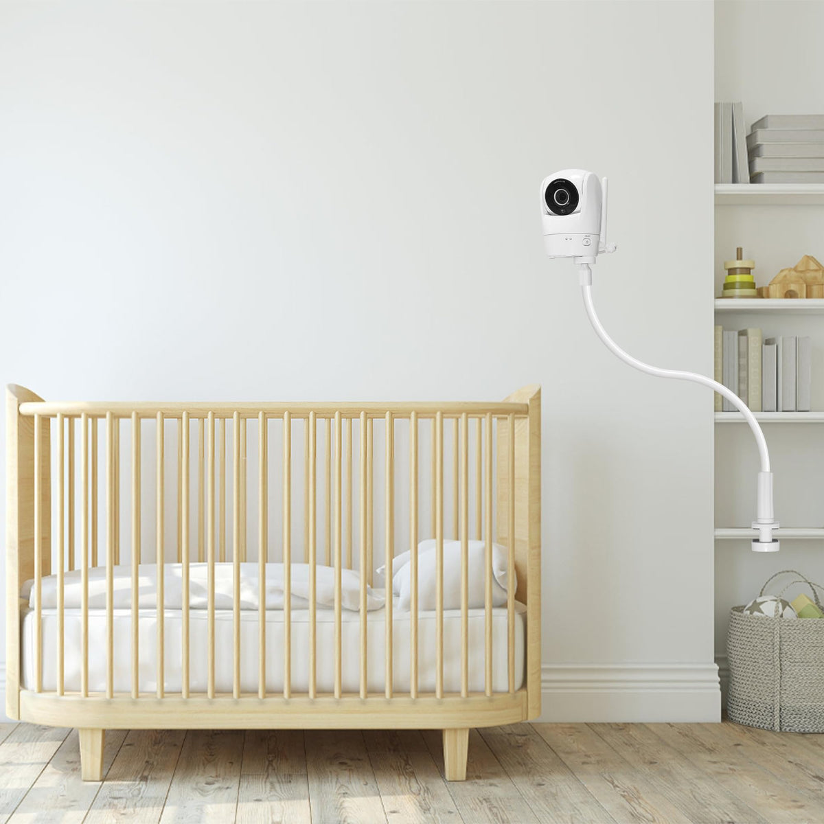 Upgraded Stronger Baby Monitor Mount for VTech VM901, New VM901, VM928HD, VM919HD, VM5463 Cameras, 31.5” Flexible Holder Stand for Crib, Shelves, or
