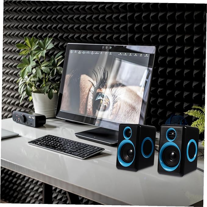 Mini Speaker USB 2.0 Computer Speaker for Laptop and Desktop Mini Loudspeaker with Surround Sound Compatible with PC and Notebook Suitable for Home and Office Use Dc 5v Powered