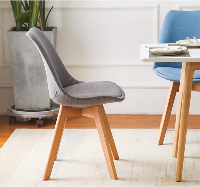 Mlaea Living Room Restaurant Coffee Chair TV Station Lounge Laboratory Chair with Backrest Computer Racing Gaming Chair 48 * 60 * 82CM(Color:#4)