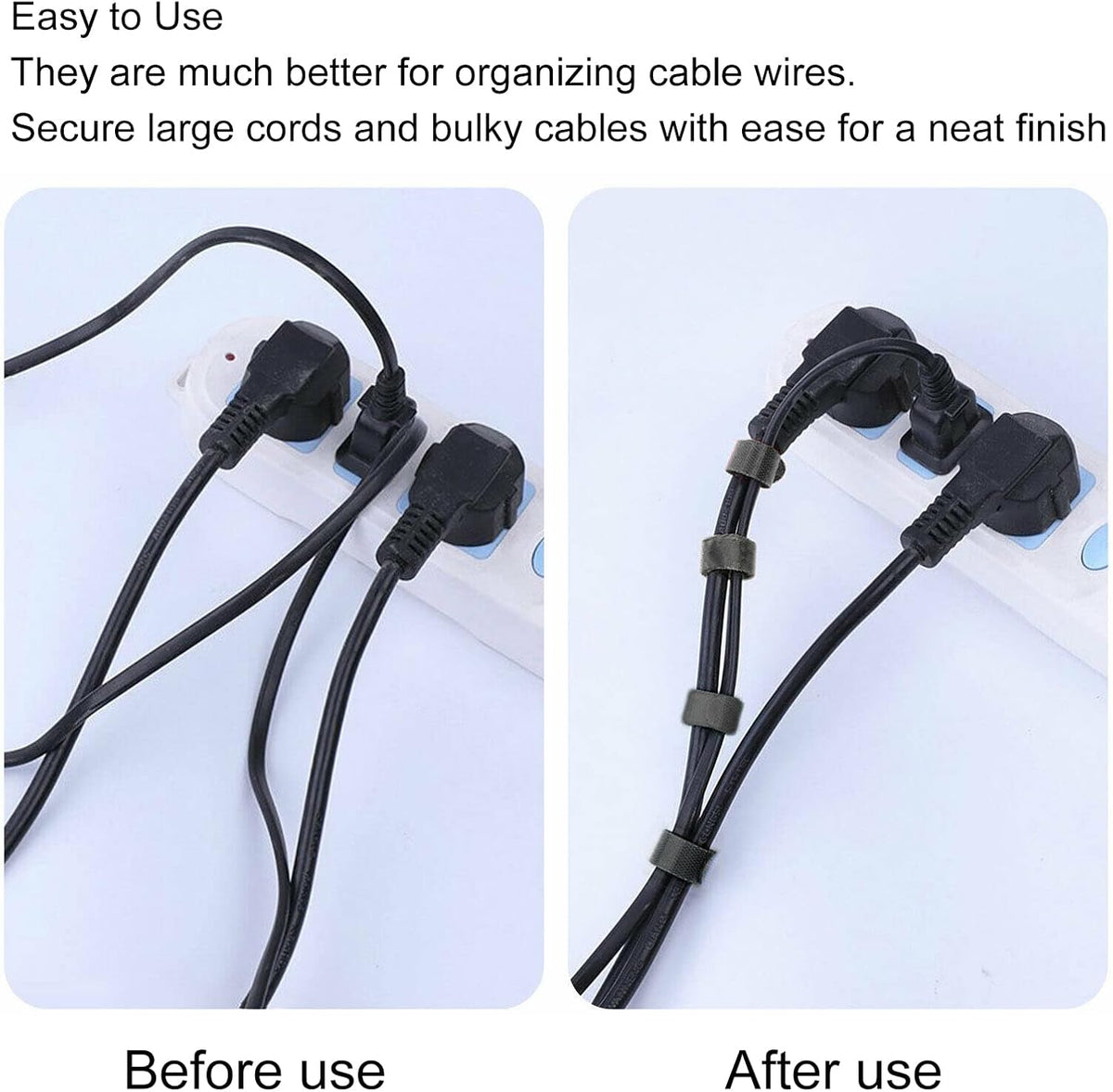 goodstumbler Toolbox 100Pcs Reusable Cable Ties Adjustable Fastening Wire Cord Organizer Ties for Beauty Salon