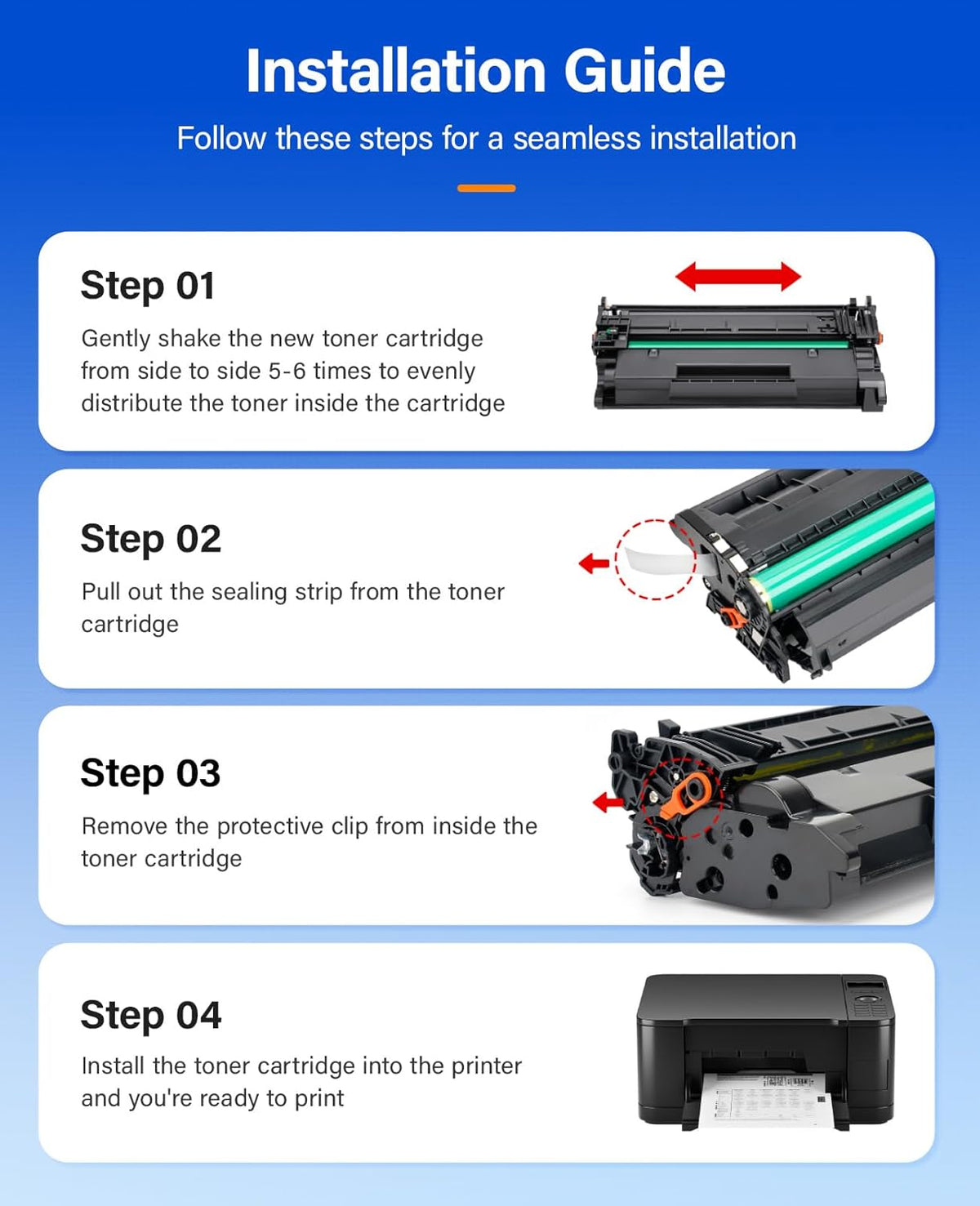 148X Black Toner Cartridge High Yield with chip 2-Pack Replacement for HP 148X W1480X 148A W1480A Compatible with HP LaserJet Pro MFP 4101dw 4101fdn 4101fdw 4001dn 4001dw 4001n Printer Ink 4001 4101 e