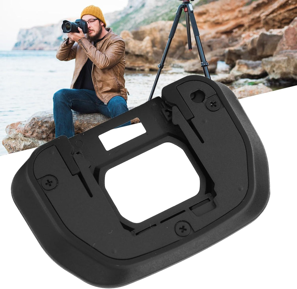 GH5 Jiawu Viewfinder Eyepiece Eyecup, ABS and Rubber Replacement Viewfinder Protector with Light Blocking for DC