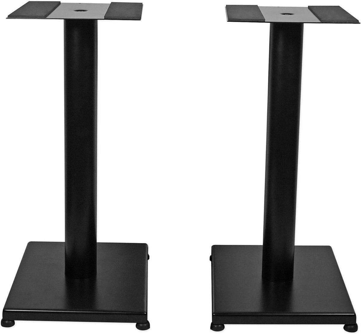 Rockville RS21B 21-Inch Steel Bookshelf Speaker Stands, 60 lbs Capacity, Cable Management, Anti-Vibration Pads, for Home Audio and Studio Monitoring (Pair)