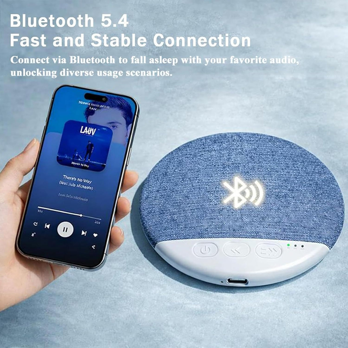 Generic Sleep Speaker | Professional Rechargeable Wireless White Noise - Sound Machine for Sleeping Adults | for Indoor