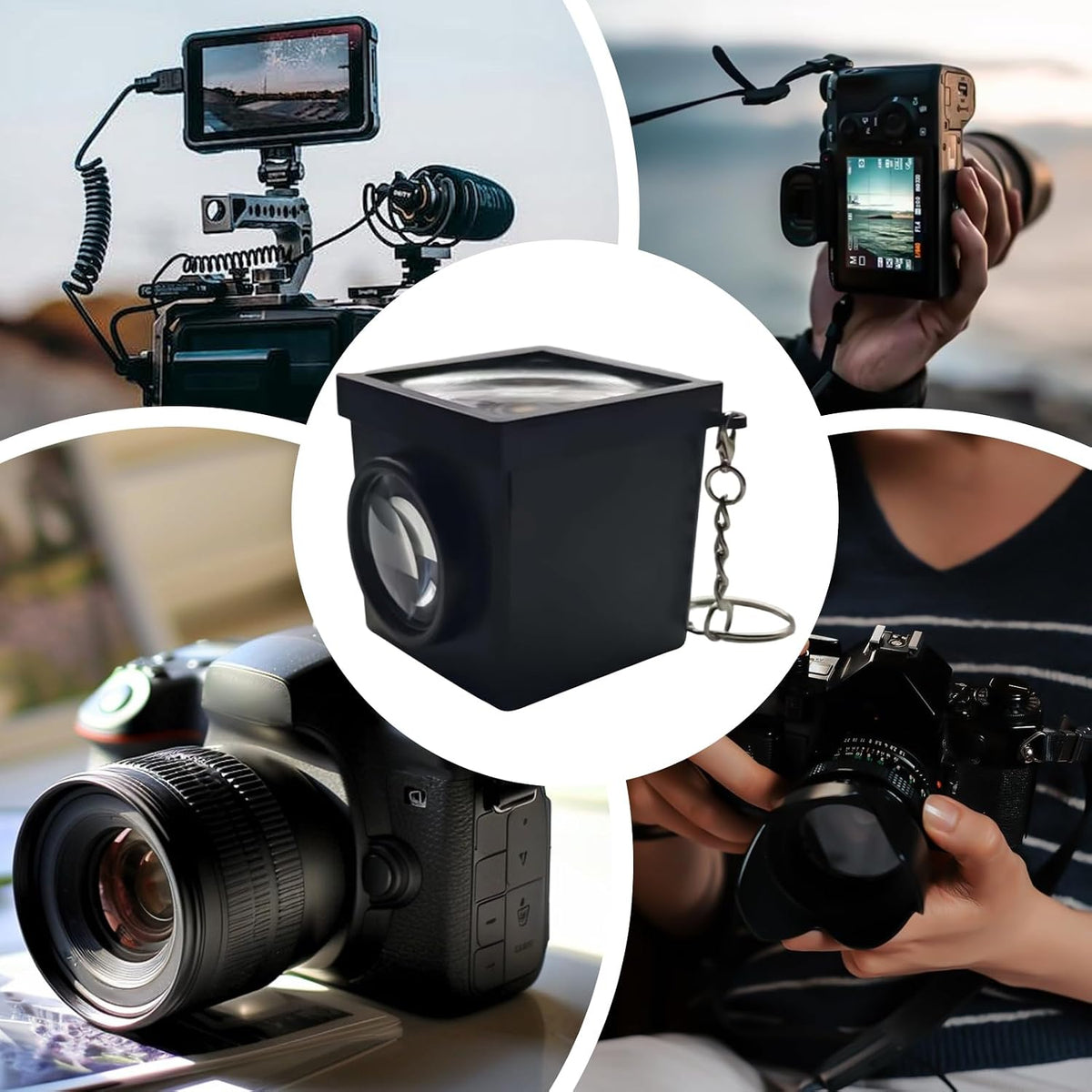 Generic 3D Printed Optical Camera Viewfinder - Bright External Waist Level Finder, Beginner Friendly Photography
