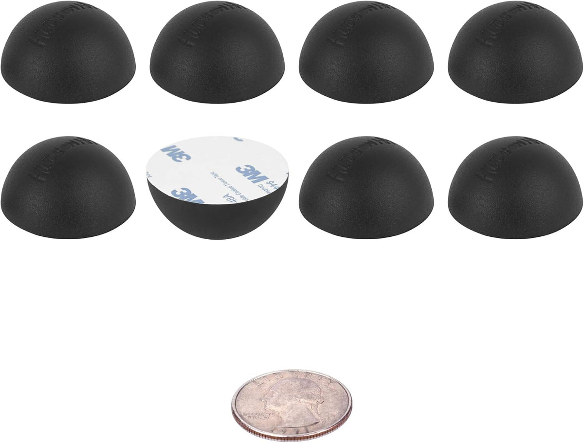 1" Platinum Silicone Speaker Isolation Pads - 8-Pack Non-Skid Speaker Pads with Adhesive, Speaker Isolation Feet for Record Player Isolation - Turntable Feet and Subwoofer Isolation Pad - 20 Duro