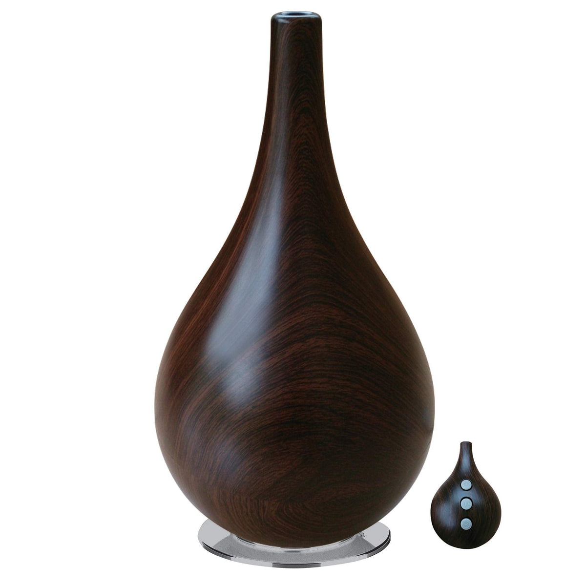 Objecto W4 Dark Grain Hybrid Humidifier with Matching Remote Control & Aroma Therapy Feature