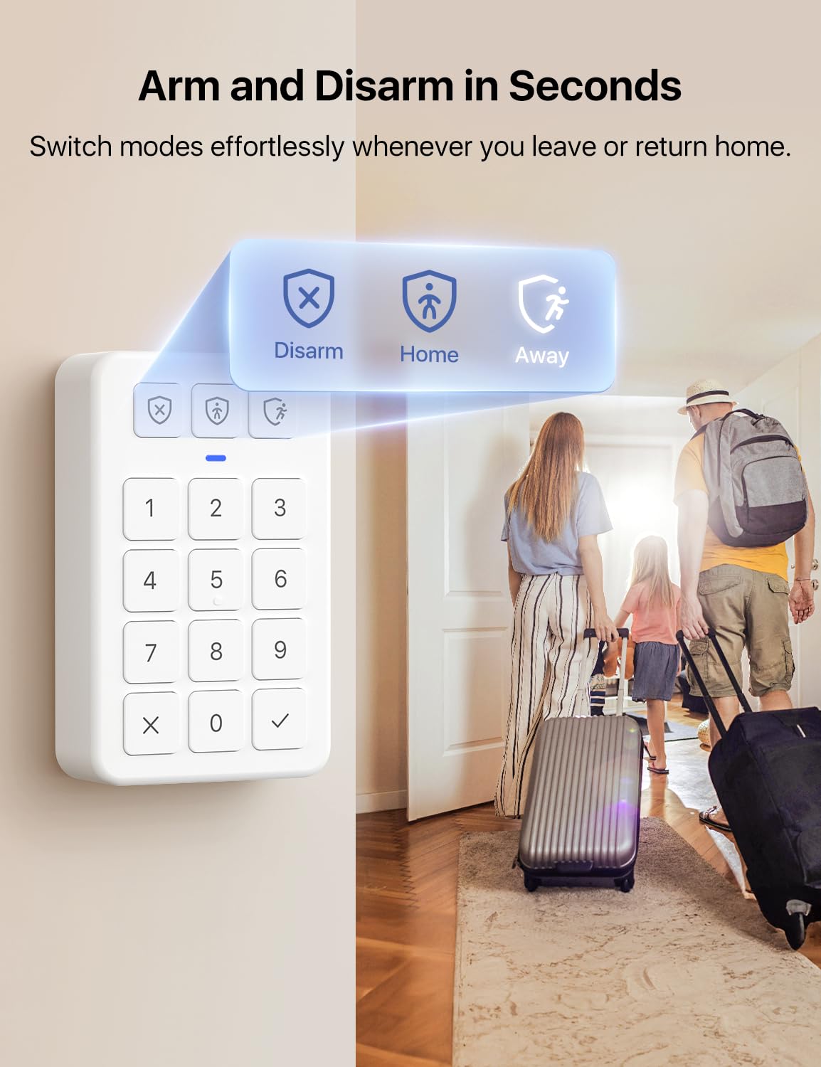 X-Sense Smart Door Sensor, Security Kit AS05/AS08 Accessory with Replaceable Battery, Compatible with Alexa, for Various Doors and Windows for Homes