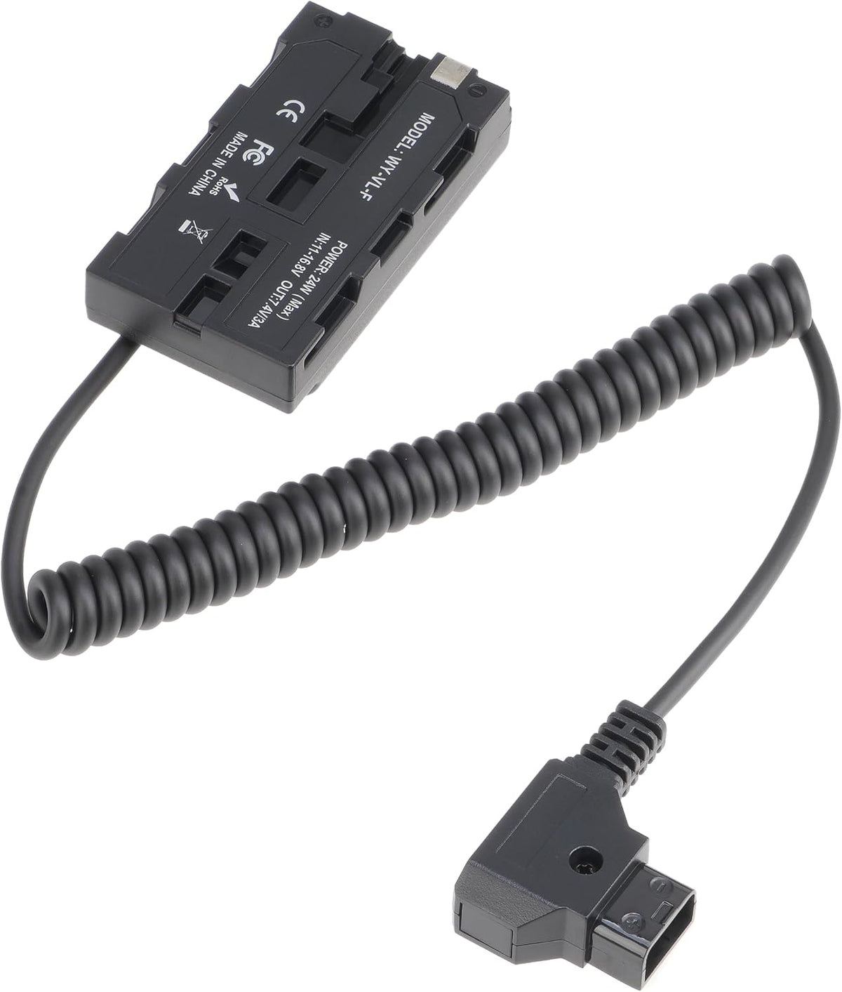 FocusFoto NP-F550 Dummy NP-F970 NP-F570 NP-F750 NP-F770 F960 D-Tap Connector to Full Decoded Battery Adapter Cable