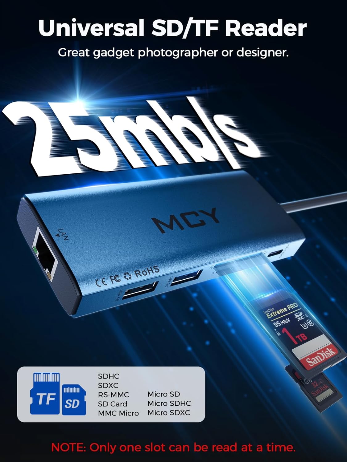 MCY USB C Hub,Laptop Docking Station Dual Monitor Single 8K,2x4K@60Hz,10 in 1 Type-C Multiport Adapter with 2 HDMI,PD100W,Extender Splitter,Card Reader,Ethernet Dock for Mac/Dell/HP/Surface/Steam Deck