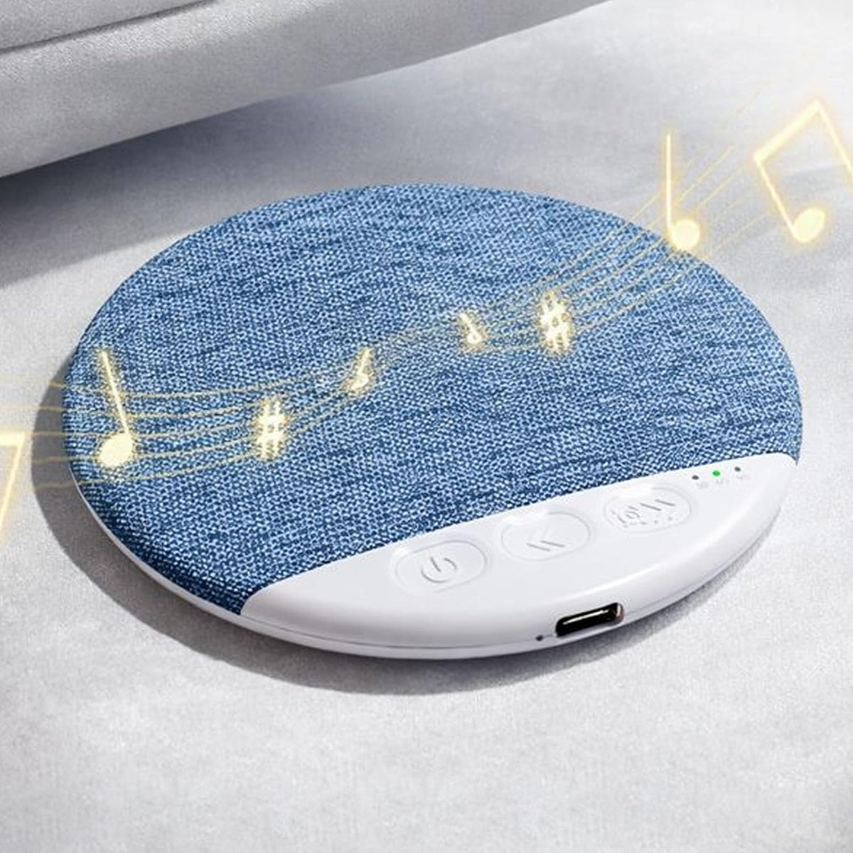 Gugxiom Bluetooth Pillow Speaker for Sleeping, Under Pillow Speaker Built in White Noise Sound Machine, Auto Off Timer