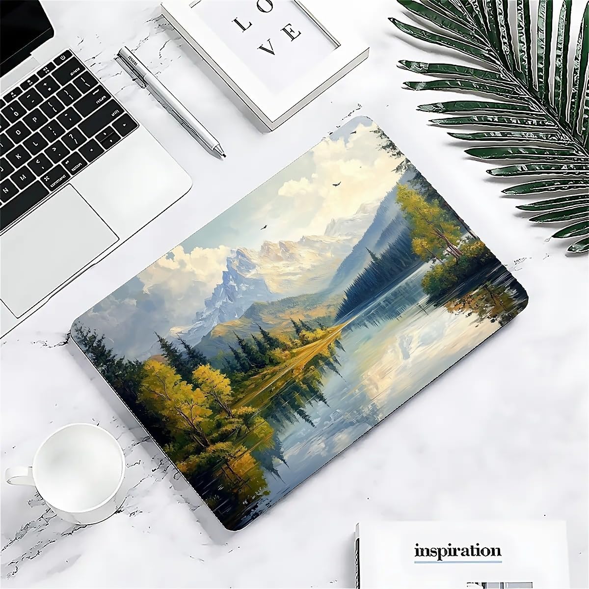 Compatible with MacBook Air 13.3 13.6 Inch Case 2022 2021 2020 2019 Plastic Hard Shell Case Cover,13.3 Air (A1932/A2179/A2337), Mountains and Trees
