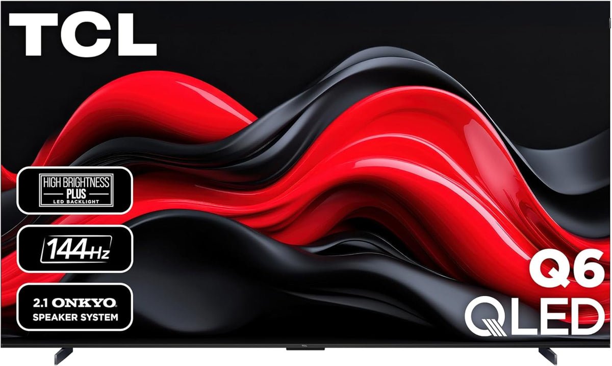 TCL 98-Inch Q65 QLED 4K UHD Smart TV with Google TV (98Q651G, 2024 Model) Dolby Vision, Dolby Atmos, HDR Pro+, Game Accelerator Enhanced Gaming, Voice Remote, Works with Alexa, Streaming Television