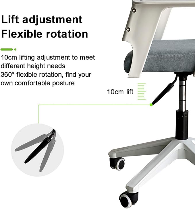 Office Chair Gaming Chair Computer Chair Ergonomic Computer Chair Height Adjustable Adults Desk ChairMesh Game ChairComfortable Upholstered Executive Swivel Chair for Gaming or Home O