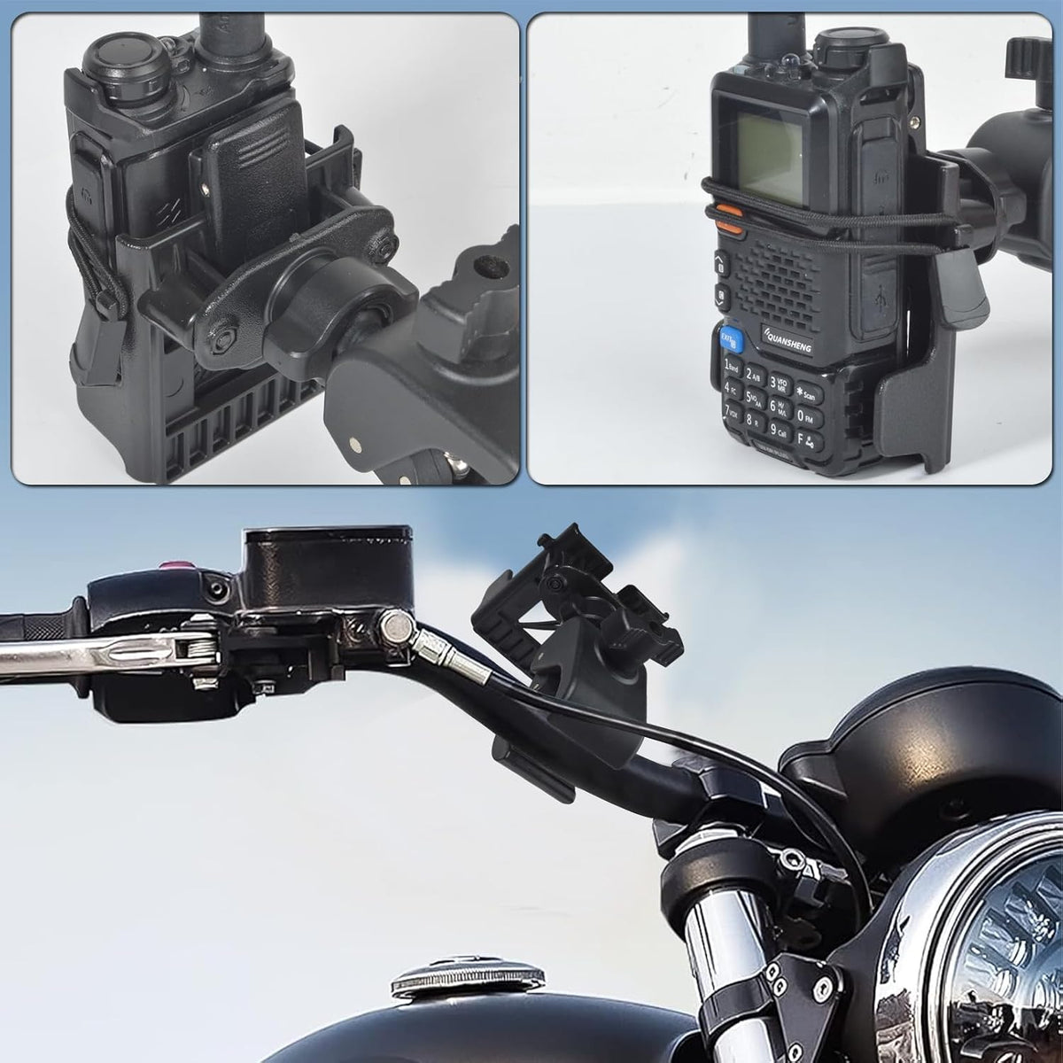 HYS (0.79-1.97inchs) Radio Scanner with Belt Clip Holder Clamp Mount for Mototrbo/Uniden Bearcat/Midland Handheld Radio