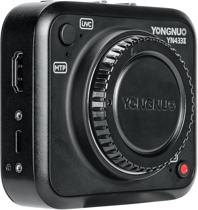 YONGNUO YN433 II 4K Live Streaming Camera w/ 25mm F1.7 Lens Interchangeable M43 Micro Four Thirds Support Android System for Panasonic LUMIX Professional Camera Lens