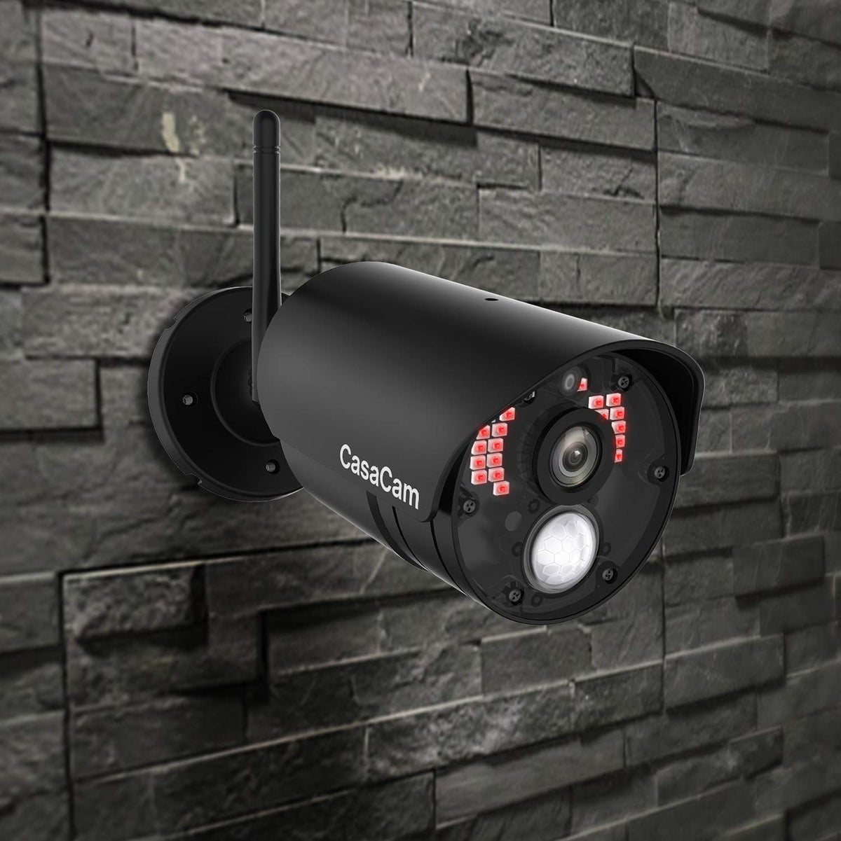 CasaCam GuardianCam Air | AC Powered 720p Night Vision Camera for VS802 and VS1002 Wireless Security System, Add-on Camera, Weather Proof, Two-Way