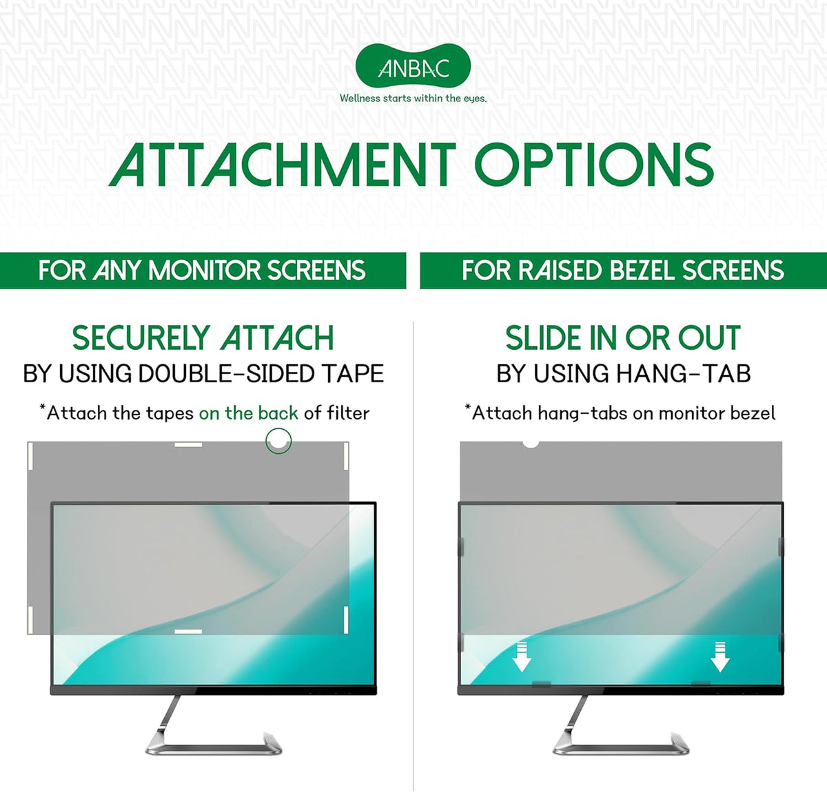 19 Inch Desktop Privacy Screen Shield for 5:4 Monitor - Anti Glare Computer Privacy Screen Cover | Blue Light Blocking Screen Protector | Scratch Resistant UV Filter | Attachment Type