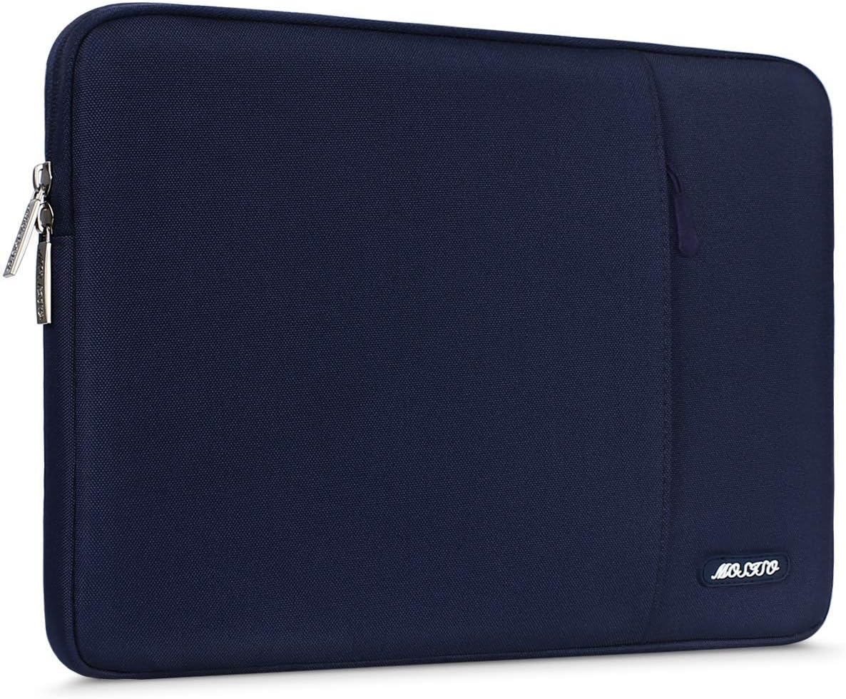 MOSISO Laptop Case 16 inch, 15-15.6 inch Laptop Sleeve Compatible with MacBook Pro 16 M4 M3 M2 M1, HP Acer Dell Lenovo ASUS Notebook, Polyester Vertical Computer Sleeve Bag with Pocket, Navy Blue