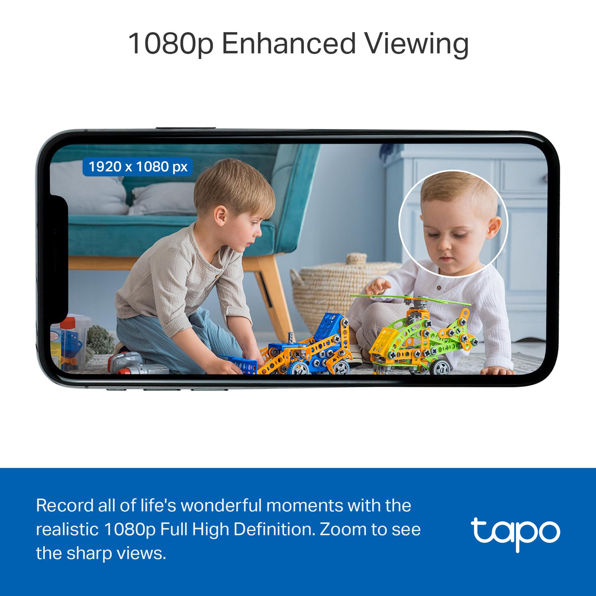 Tapo 1080P Indoor Wired Security Camera - Works as a Baby & Pet Monitor, Motion Detection, 2-Way Audio, Siren, Night Vision, Subscription-Free Local