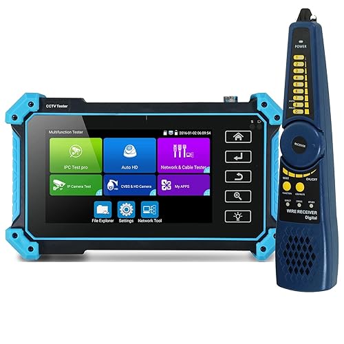 CCTV Tester IPC-5100 Plus 5.4inch Screen 8MP IP CVI TVI AHD Analog 5 in 1 HD Tester-Monitor VGA & 4K HDMI Input Cable Tracer Power in