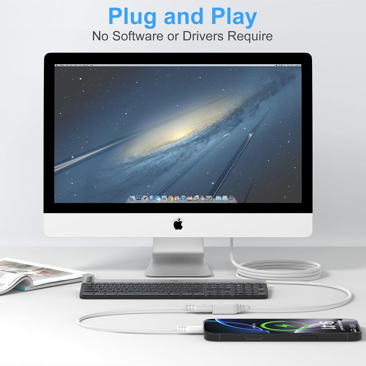 Cable,10FT Cable,5Gbps Mouse USB Extension USB A White Type A to Type A Extender Male to Female Extension Cable Hub