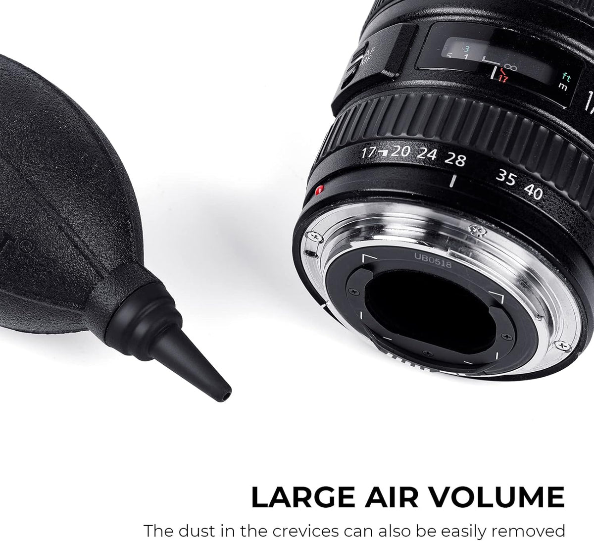 K&F CONCEPT Soft Tip Air Blower, Lens Blower for Digital, DSLR, SLR Cameras, Camera Lenses, Sensitive Electronics and Keyboards Telescope Filters, Rubber Bulb Air Pump Dust Blower