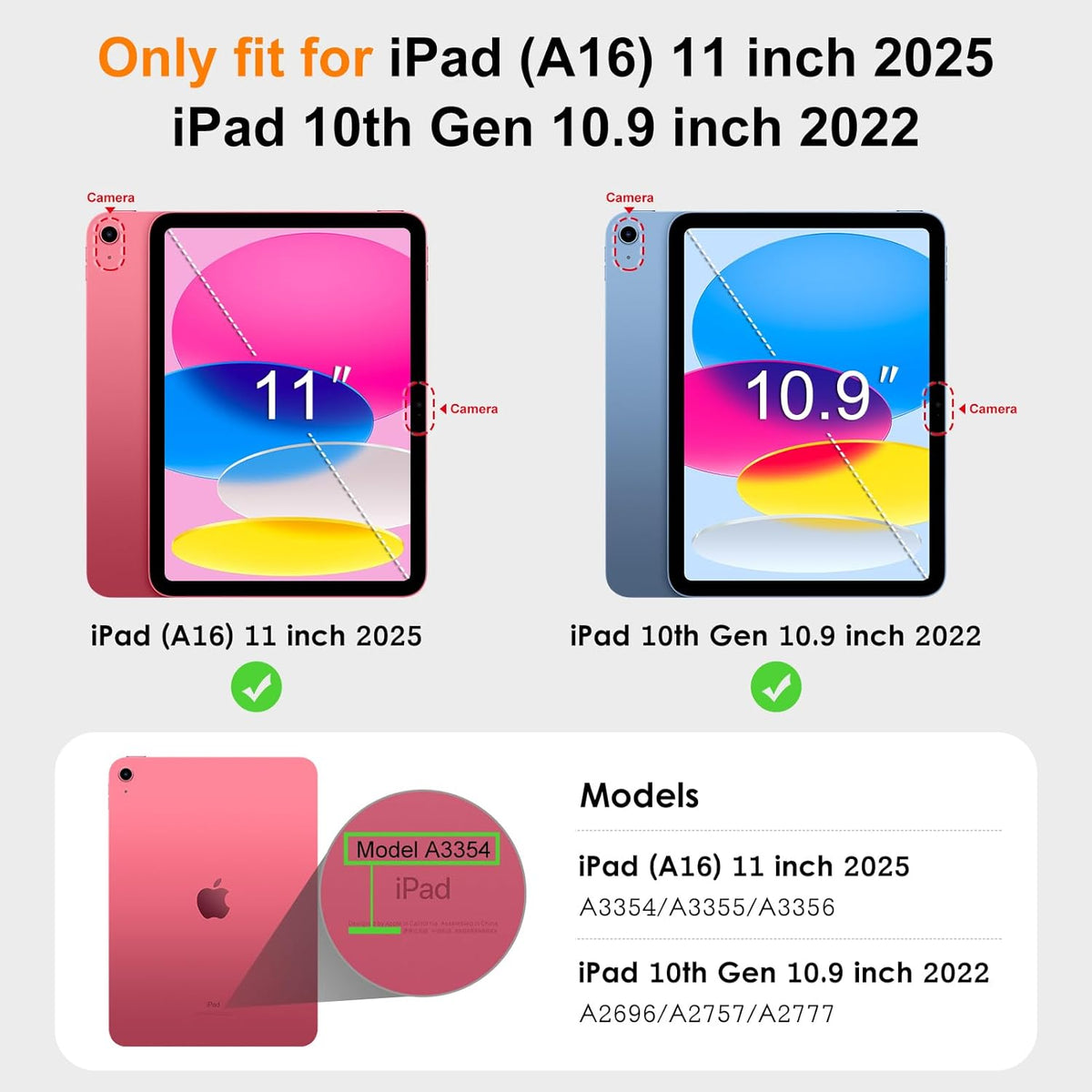 DTTO for iPad 11th (A16,2025)/ 10th Generation (10.9",2022) Case with Keyboard, 7 Colors Backlit Wireless Detachable Keyboard Premium Leather Folio Cover with Pencil Holder & Pocket, Black