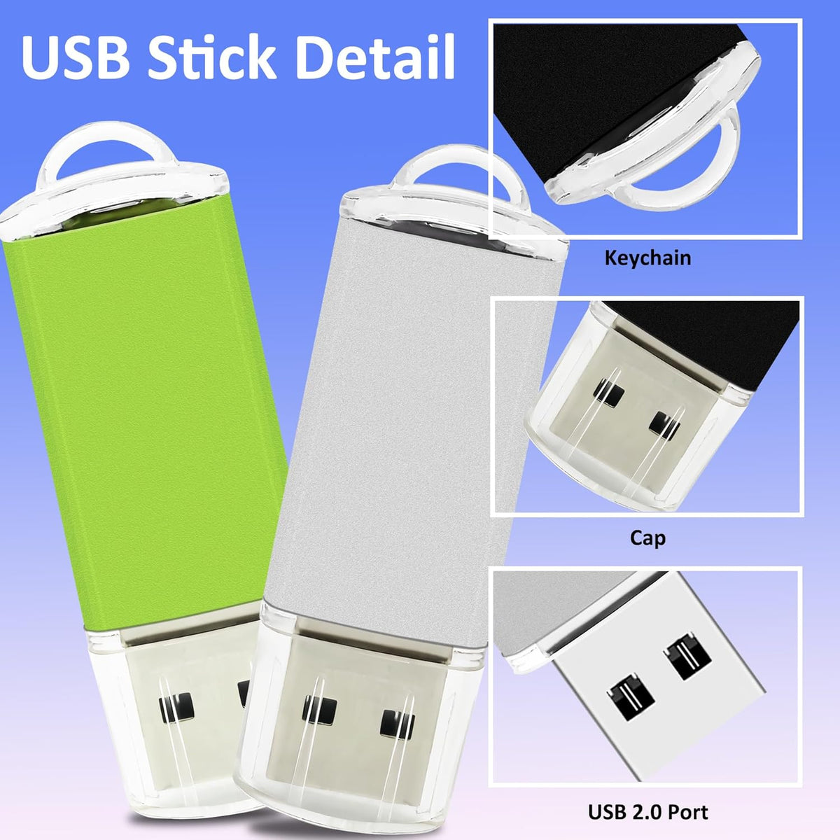 8GB USB Flash Drive 10 Pack Nicepicten USB 2.0 Thumb Drives Metal Jump Zip Drive Memory Stick Pendrive Memoria USB 8 GB with 10PCS Lanyard Label - Mixcolor 10 X 8GB Flash Drives