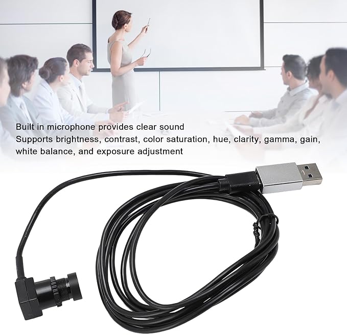 Zopsc USB C Webcam 1080P with Microphone 30FPS Auto Low Light Correction Plug and Play Camera for Laptop/Smartphone.