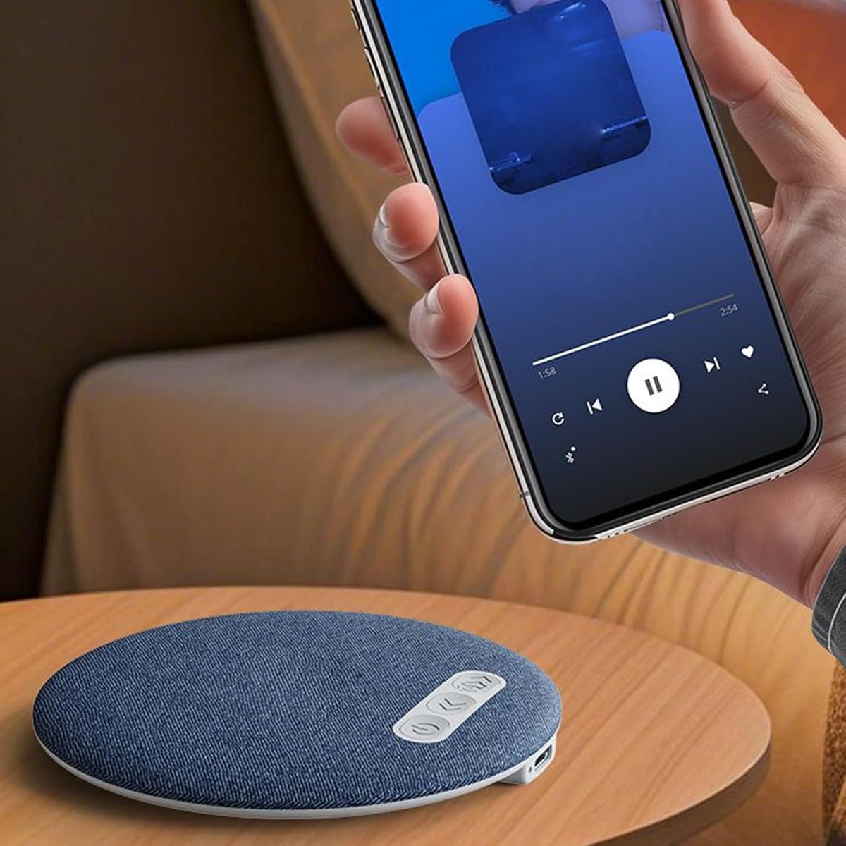 Generic Immersive Sleep Sound Machine, White Noise with Timer, Rechargeable Small Speaker Sleep Aid for Home Bedroom