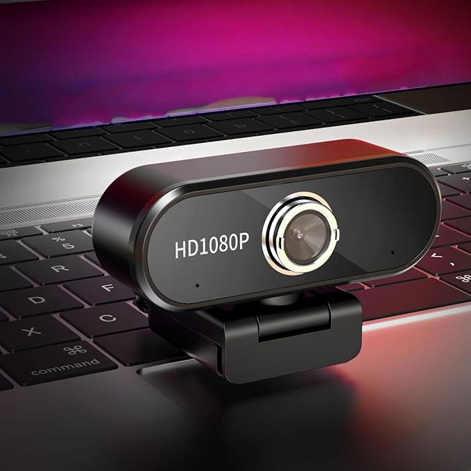 ciciglow PC Webcam 1080P HD Desktop Computer Camera with Microphone 120° Wide Angle Rotatable USB Web Camera for Live Streaming Video Chat Conference Recording Online Class
