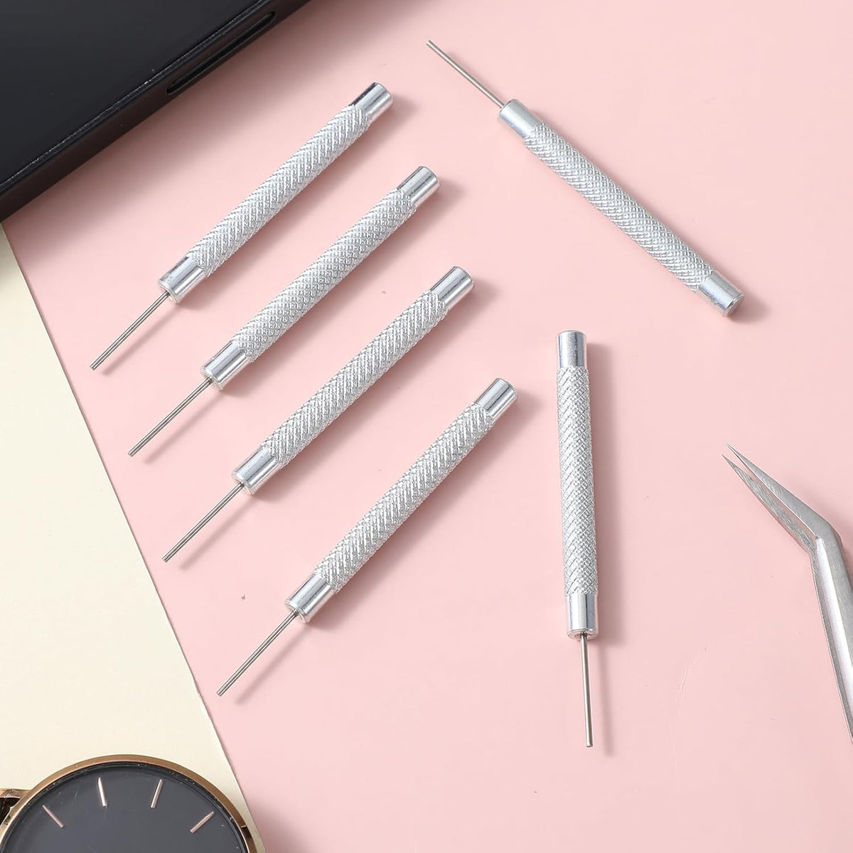 16 Pcs SIM Card Removal Pin, SIM Card Tray Ejector Pins Removal Opening Tool Watch Chain Link Remover Pin Tools Smartphone Ejector Pins Needle Remover for Cell Phone Opener