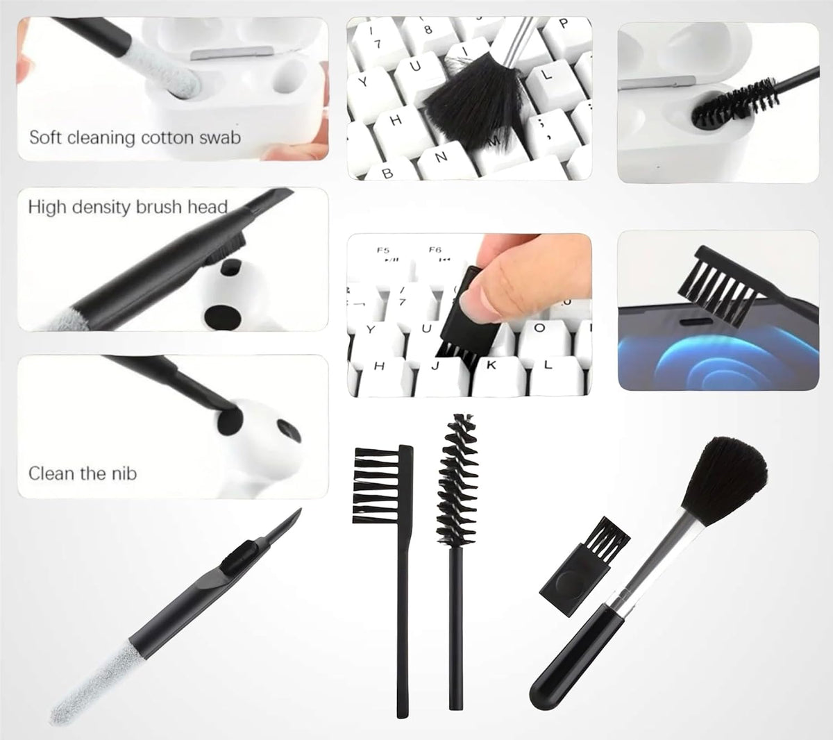 Generic ImmacuKit 18-in-1 Electronic Device Cleaning Kit with Magic Cleaner Gel -Use On Phone, Earbuds, Laptop