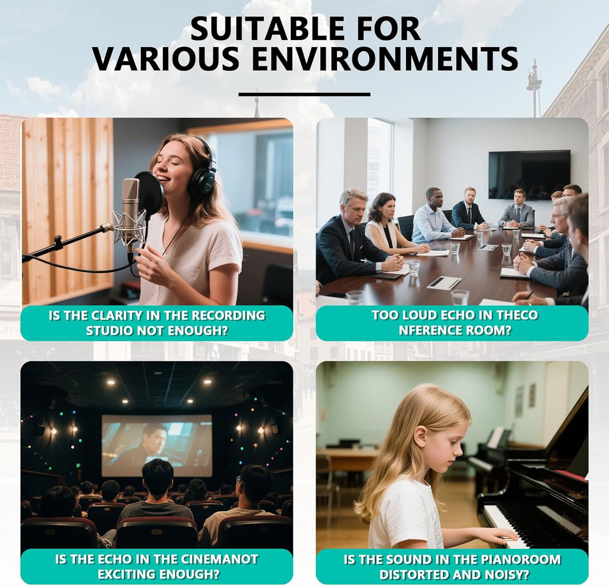 Sound Proof Foam Panels for Walls，1" X 12" X 12" Acoustic Foam Panels Insulation Studio Soundproofing Fire Resistant Noise Absorbing for Studio, Office, Home Blue(DK-L 12" X 12" X 1", 48PACK)