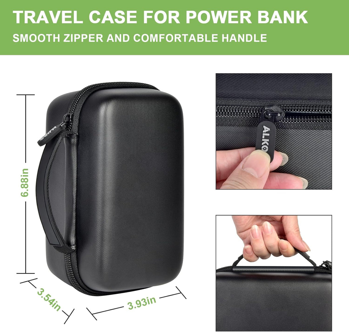 Case Compatible with Anker Prime Power Bank, 27,650mAh/ for Anker Prime Power Bank 20,000mAh Portable Charger with 100W Charging Base, Battery Pack Power Station Organizer, Hold Cable and Charger