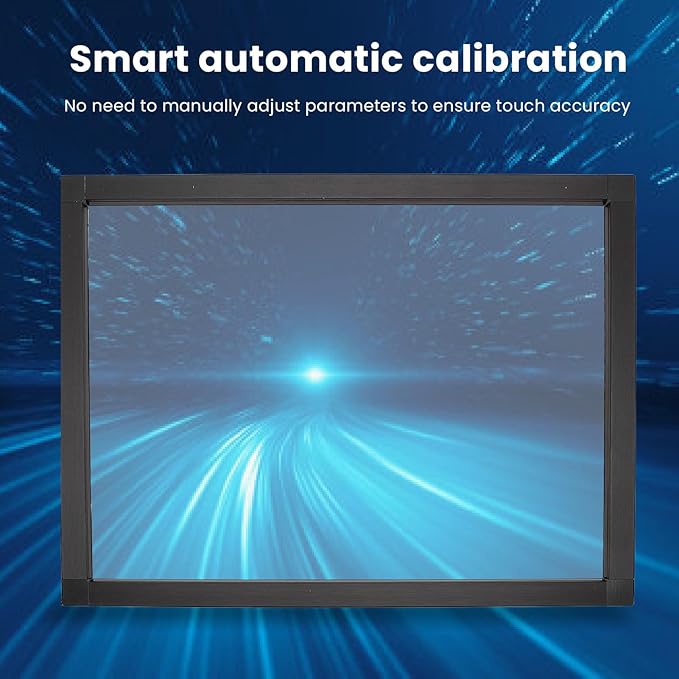 Bewinner Infrared Touch Frame Interactive IR Touch Overlay Panel for Education Digital Signage with USB InterfaceAluminum Alloy Touch Screen Overlay (23.6 inch)