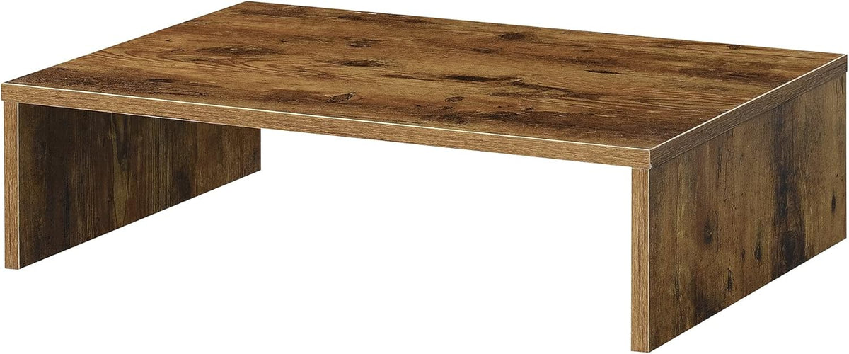 Convenience Concepts Designs2Go Small TV Riser 23.75", for TVs up to 26" - Contemporary TV or Computer Riser for Living Room, Modern Office, Den, Barnwood