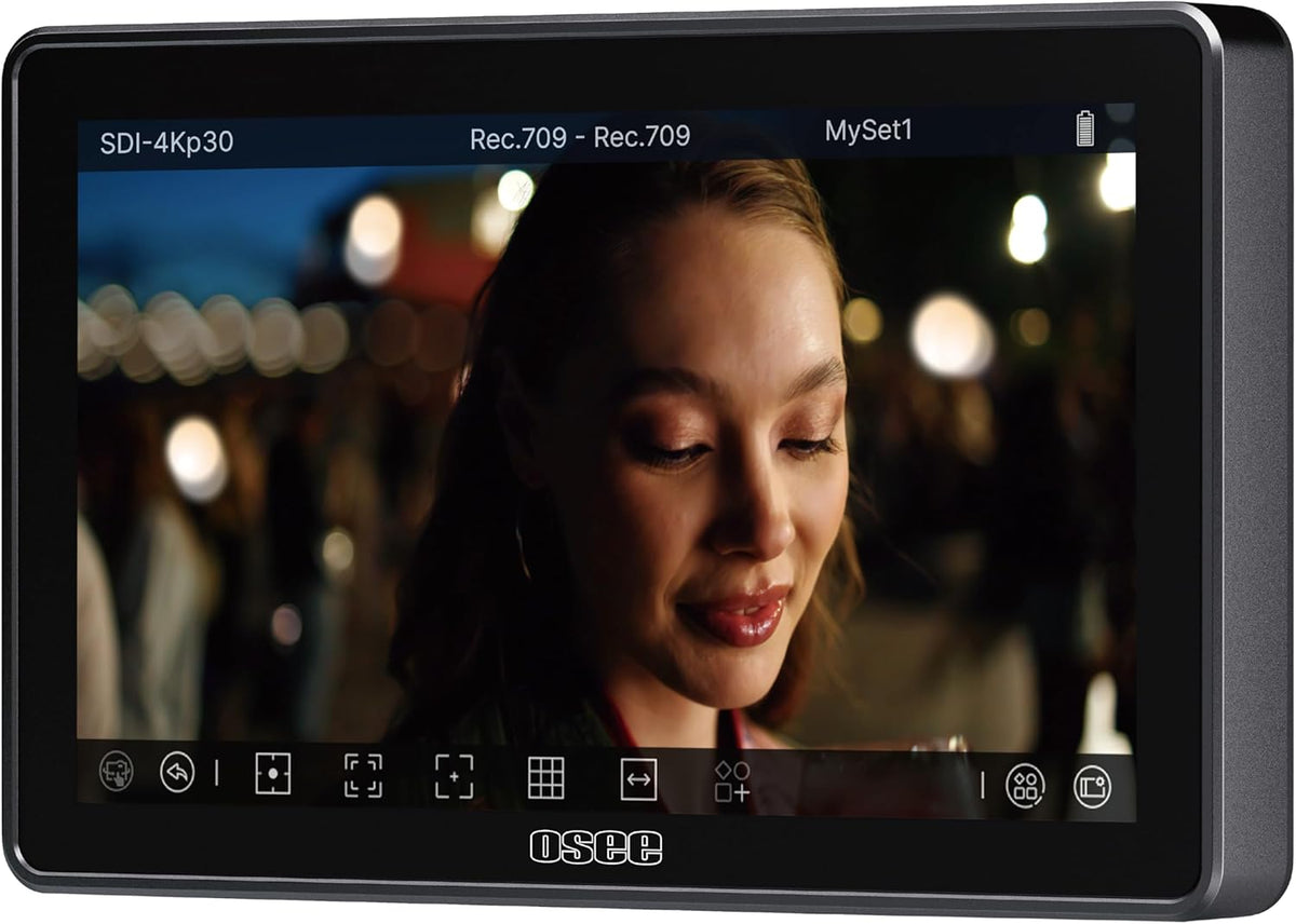 Osee G7 Pro 7 Inch Touchscreen Camera Monitor, 3000Nits HDR Field Monitor with Camera Control, Touch to Focus DSLR Monitor with 3G-SDI 4K HDMI in/Out, 3D-LUT New UI Flexible Power Supply