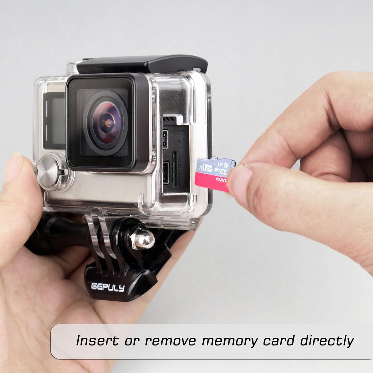 Skeleton Housing Case for GoPro Hero 4, Hero 3+, Hero 3 Action Camera Side Open Protective Housing Case with Skeleton Backdoor for Hero4 Black / Hero4 Silver / Hero3+ / Hero3