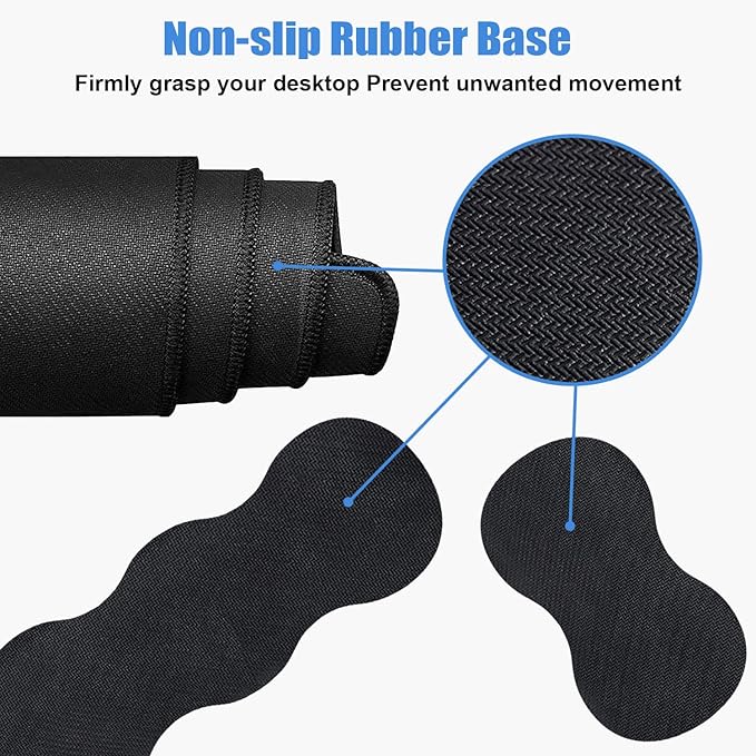 Ergonomic Keyboard Wrist Rest and Mouse Pad Wrist Rest Set Large XXL Gaming Mousepad 31.5x 11.8 Memory Foam Easy Typing Pain Relief Multifunctional Desk Mat for Office &amp Home Galloping Hors