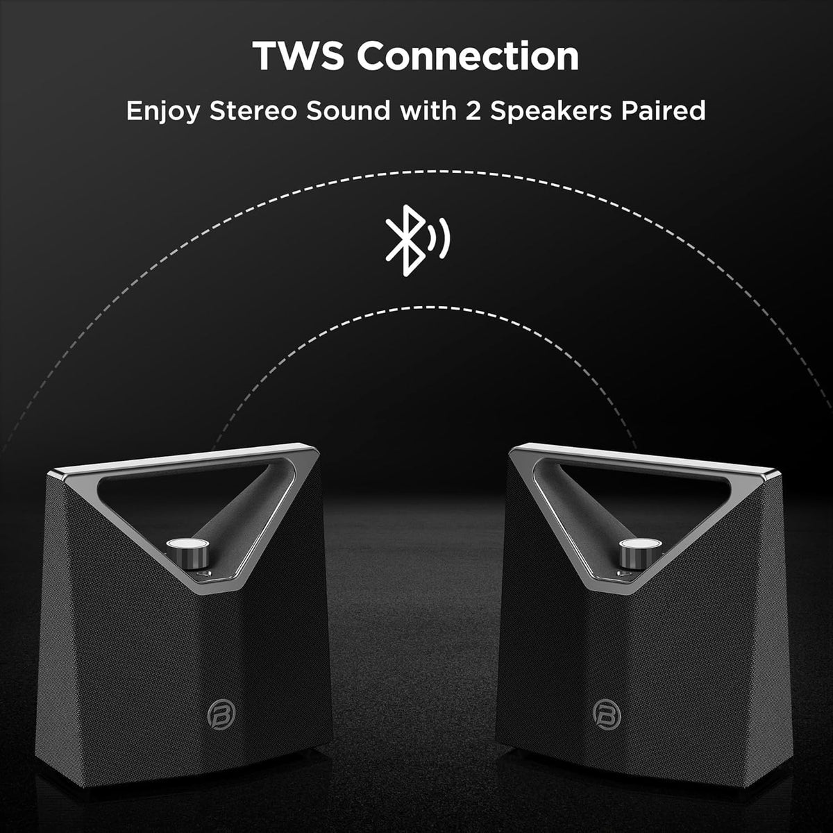 BUGANI Bluetooth Speaker Loud 80W,Waterproof Large Bluetooth Speaker Subwoofer Hi-Res Audio, 12H Playtime Party Outdoor Speakers for Camping,Beach, Gray