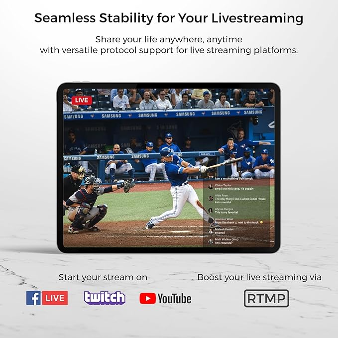 NearStream VM33 Streaming Camera &amp VK40 Photography Lighting Kit Bundle for Livestreaming Video Content Creation &amp Virtual Meetings