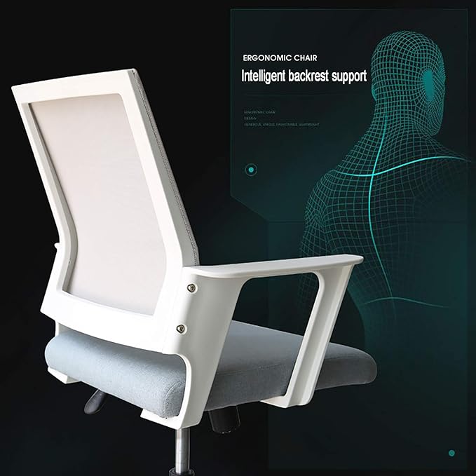 Office Chair Gaming Chair Computer Chair Ergonomic Computer Chair Height Adjustable Adults Desk ChairMesh Game ChairComfortable Upholstered Executive Swivel Chair for Gaming or Home O