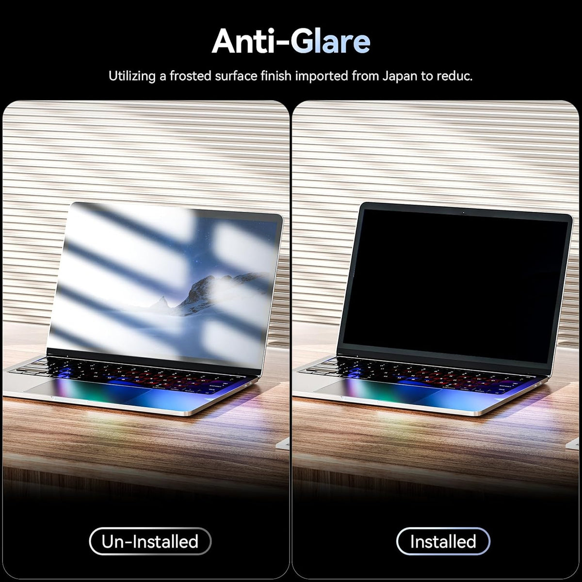 Magnetic 16 Inch Laptop Privacy Screen for 16:9 Computer Monitor, Removable Anti Glare Blue Light Filter Protector, 16 in Privacy Shield Compatible with Lenovo Hp Dell Acer Asus Thinkpad Envy Xps