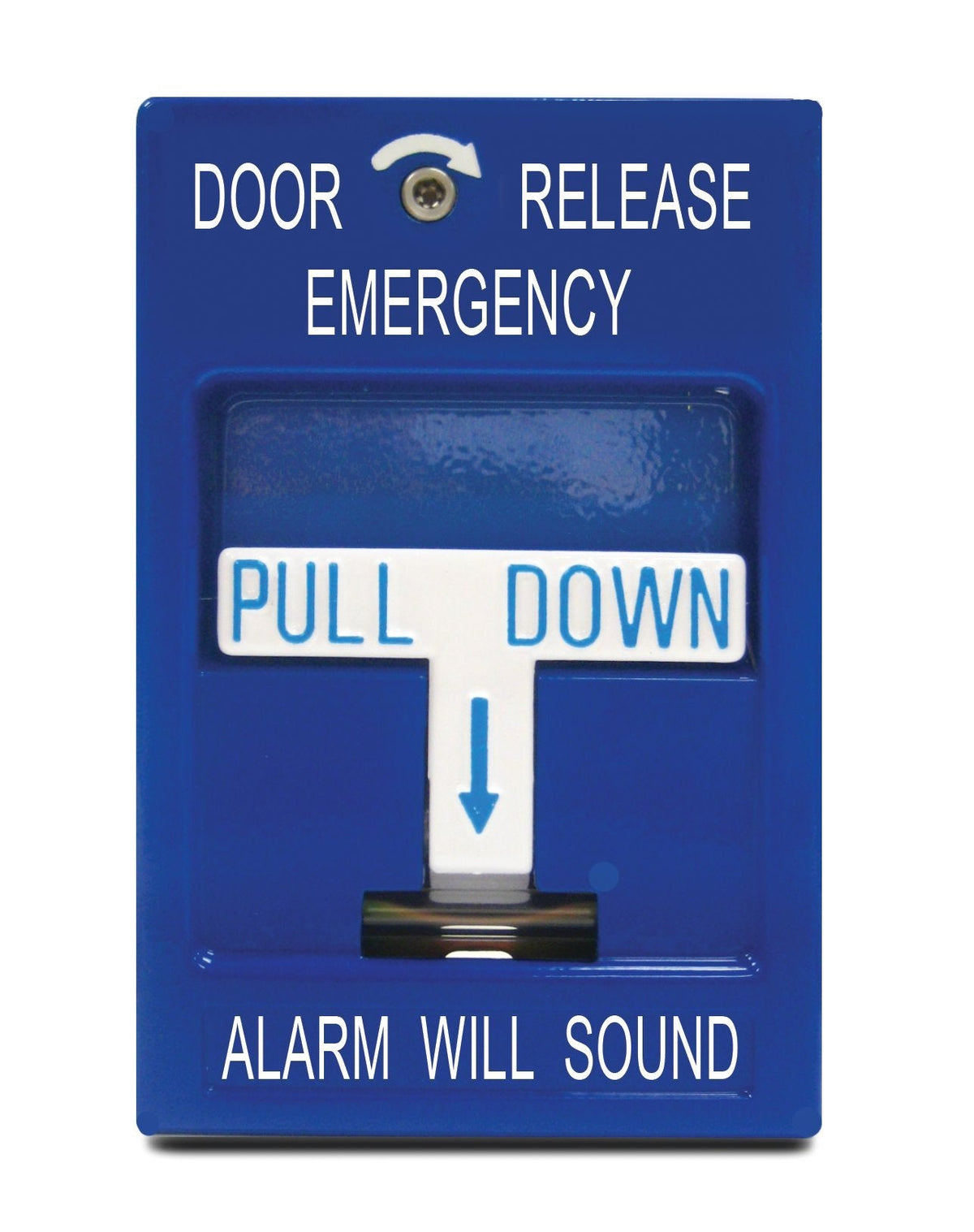 SDC 492 Pull Station, Emergency Door Release, 2-SPDT, Blue