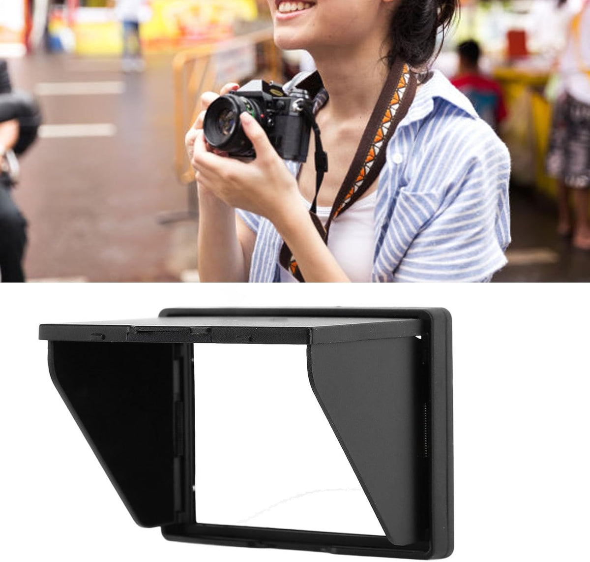3 Inch A7 A7M2 A7R2 A7M3 A9 Camera LCD Sun Shade Sun Hood, ABS Camera LCD Viewfinder Professional Optical Sunshade LCD