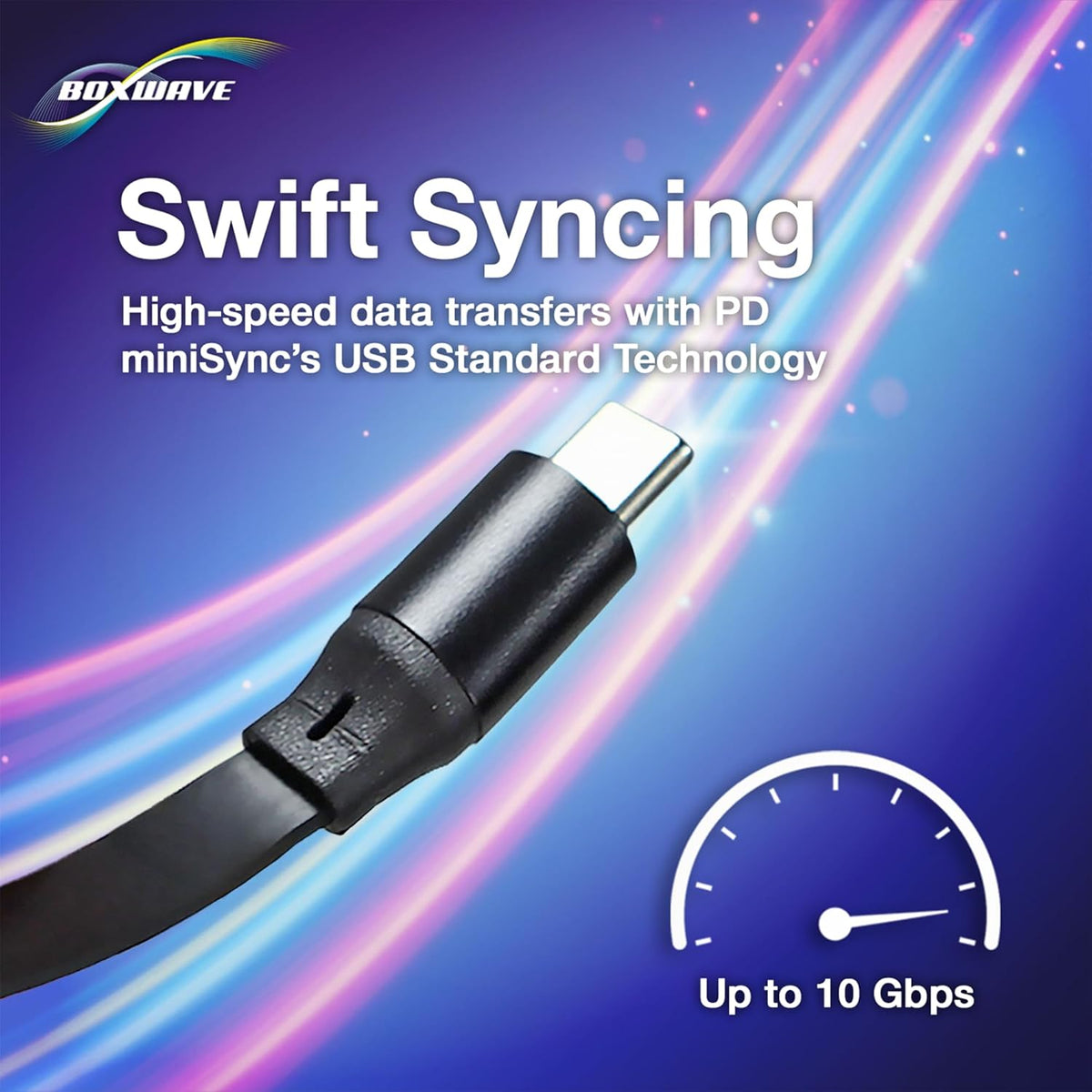 BoxWave TIMMKOO Q3E MP3 (240W), 240W Cable Compatible with Player with Bluetooth - PD miniSync Retractable PD Portable